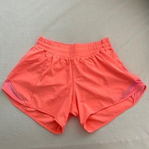 Sunset Hotty Hot Lululemon Shorts 4 Inch Low Rise